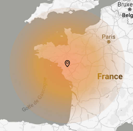 Zones d'intervention de Neovida